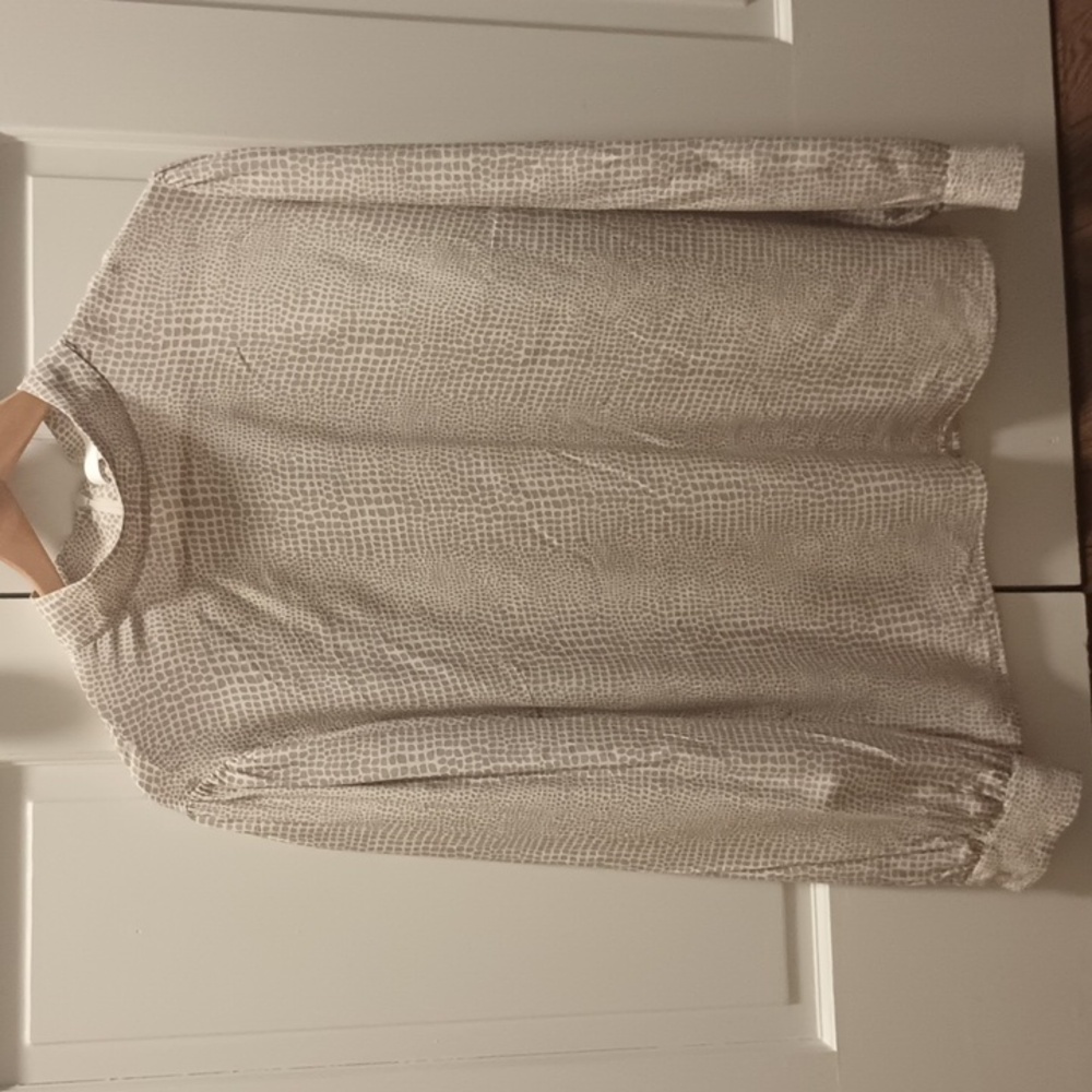 Boss Beige Patterned Blouse